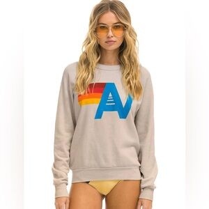 Aviator Nation Logo Sweatshirt - SAND NEW